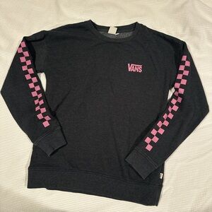 dark gray Vans crewneck sweatshirt